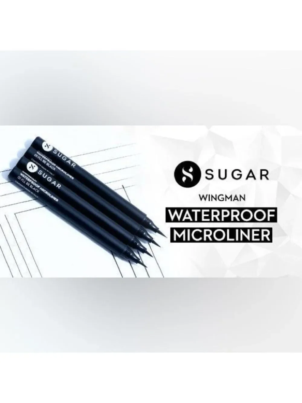 New/Sealed Sugar Wingman Waterproof Microliner Precision Eyeliner I’ll Be Black